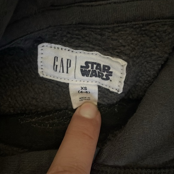 GAP Kids Star Wars Sequin Hoodie SZ XS 4-5 - Picture 3 of 5